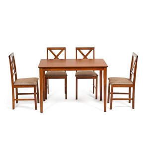 Обеденная группа Хадсон (стол + 4 стула) id 13831 Espresso арт.13831 в Армавире